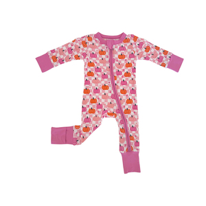 Ökologischer Bambus Halloween Baby-Strampler mit Zwei-Wege-Reißverschluss Umweltfreundlicher Festtags-Neugeborenen-Schlafanzug Maßgefertigte Babykleidung - Product Image 2