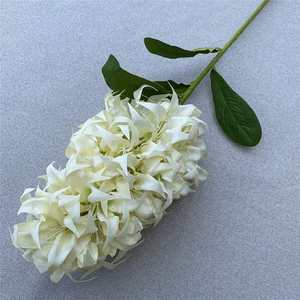 Faux Single Stem Srping <span class=keywords><strong>Hortensias</strong></span> 36 "Longitud Simulación Hortensia Paniculata Sieb para centros de mesa de boda Home Floral Deco - Product Image 5