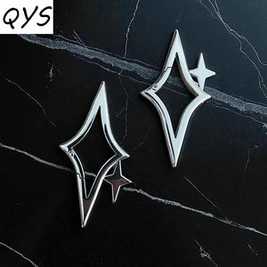 QYS Zinc Alloy Carabiner Keychain UV Printed Cross Pendant Silver Metal Key Ring Waterproof <b>Bag</b> <b>Charm</b> - Product Image 2
