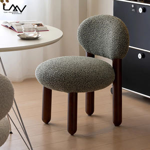 Silla de Comedor Tapizada de Estilo Moderno para Hotel o <span class=keywords><strong>Restaurante</strong></span>, Silla de Vestidor de Lujo con Marco de Madera y Tapicería de Tela para Dormitorio de Villa - Product Image 1