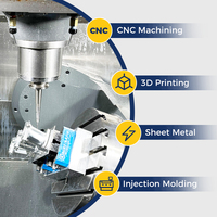 Service d'usinage CNC prototype personnalisé pour le plastique métal acier plastique fraisage société d'usinage
