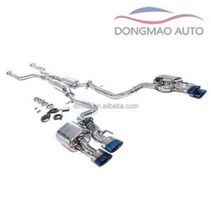 ท่อไอเสียแต่งสำหรับ Lexus RCF 5.0L ปี 2020 พร้อมปลายท่อคู่แบบดรัมคู่และวาล์วคู่ รูปทรงตัว Z ชุดท่อไอเสียแบบเงียบเพิ่มประสิทธิภาพ - Product Image 5