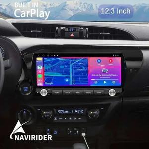 Radio para Auto con Pantalla AM QLED Android de 12.3 Pulgadas para Toyota Hilux 2015-2025, Unidad Principal GPS con Multimedia y Estéreo - Product Image 1