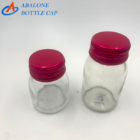 Capuchon de bouteille en métal de 38 mm, adapté aux bouteilles en verre et aux bouteilles de 30 ml ou 50 ml, bouchon à vis en aluminium, couvercle en aluminium inviolable