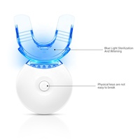 Lampe LED brevetée sans fil pour la maison, lumière laser rouge et bleue rechargeable sans fil, logo personnalisé, blanchiment des dents LED