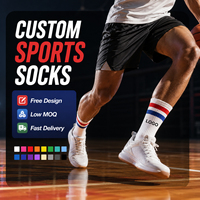Chaussettes de basket-ball professionnelles rayées personnalisées Elite, chaussettes de sport épaisses en tissu éponge pour le basket-ball