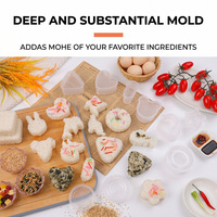 Moule à sushi triangulaire pour boulettes de riz, en plastique PE écologique, presse manuelle DIY pour bento