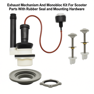 Mecanismo de escape y kit monobloque para piezas de scooter con sello de goma y accesorios de montaje - Product Image 3