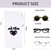 Fournitures en gros, logo personnalisé, étui à lunettes en cuir PU 9*18cm, impression numérique de haute qualité, étui à lunettes pour les magasins d'optique