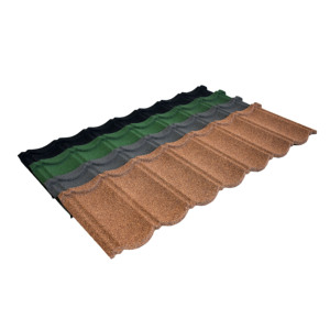 Tuiles <span class=keywords><strong>de</strong></span> toiture métalliques revêtues <span class=keywords><strong>de</strong></span> pierre, type Bond, en tôle d'acier Galvalume, avec copeaux <span class=keywords><strong>de</strong></span> pierre naturelle, garantie 50 ans, vente en gros - Product Image 6