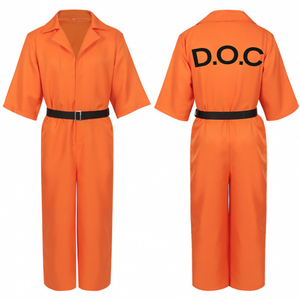 <span class=keywords><strong>Luigi</strong></span> American Prison Service Recluso Anime Cosplay disfraz para niños Halloween fiesta traje poliéster Unisex - Product Image 1
