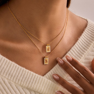 Collar de Perlas con Colgante de Cachorro y Gato, Chapado en Oro, Acero Inoxidable, Joyería para Uso Diario, Forma de Animal, Engaste de Bisel, Perlas AAA - Product Image 3