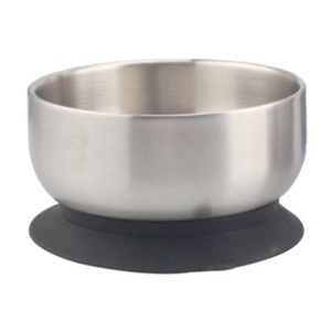 Bols pour tout-petits en acier inoxydable 304 à double paroi isolés, avec couvercles hermétiques sans BPA, coque en silicone amovible - Product Image 1