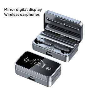 Sweatproof Wireless <strong>Earphones</strong> With Mirror Digital Display CE RoHS Headphones Tws 5.3 Wireless Earbuds <strong>Earphone</strong> - Product Image 1
