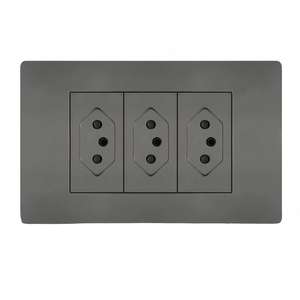 Brazilian standard PC <b>USB</b> wall <b>socket</b>, power <b>socket</b> panel, type 118 6-pin wall plug <b>socket</b> - Product Image 1