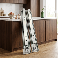 Glissières de tiroir industrielles robustes de 53 mm sans verrouillage, modernes, pour chambre, salle de bain, camping-car, voiture, 110 kg