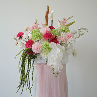 Boule de fleurs en soie faite à la main en gros pour mariage, Noël, centre de table, décoration