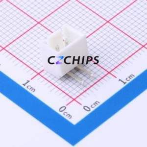 WAFER-HA2.54-2PWZ Wire-to-Board Pin Header Bent Lead Through Hole,P=2.5mm Connector 1x2P 2.5mm Right Angle Insert XHB - Product Image 1