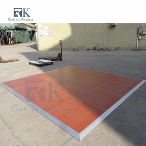 Panneau de sol en bois de haute qualité à grain naturel, panneau de sol de danse personnalisé pour les mariages en plein air et en intérieur - Product Image 5