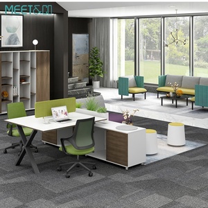 Factory Direct Sale Open Office Furniture Modular Partition Tables <b>Desk</b> Office Cubicle Workstations for 2,4,6,8 Person - Product Image 2