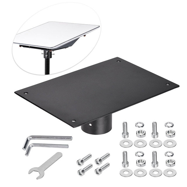 Heavy Duty Flat High Performance Mount for Starlink, Rugged Iron Satellite Dish Pipe Adapter Mounting Bracket Kit