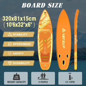Planche à pagaie à marque privée en PVC renforcé, planche à pagaie <span class=keywords><strong>gonflable</strong></span> (ISUP) pour sports nautiques en eau plate - Product Image 4