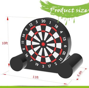 Gigante 10 piedi alto <span class=keywords><strong>nero</strong></span> gonfiabile gioco di Sport di calcio 8 pezzi pallone da calcio 350W soffiatore telaio gonfiabile <span class=keywords><strong>castello</strong></span> gonfiabile - Product Image 6