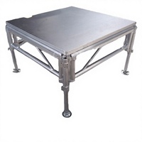 Structure d'éclairage modulaire en alliage d'aluminium, design carré, capacité de charge de 800 kg, installation rapide, modèle Intelli Stage - Portable pour