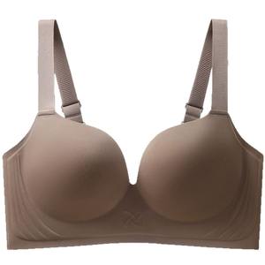 Soutien-gorge push-up sans couture anti-affaissement pour femmes, en maille fine unie, sans armatures, pour grandes tailles - Product Image 2