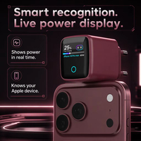 45W 60W AI Smart GaN Mini Digital Interactive Display PD 3.0 Dilindungi OTP Pengisi Daya Cepat Tipe-C