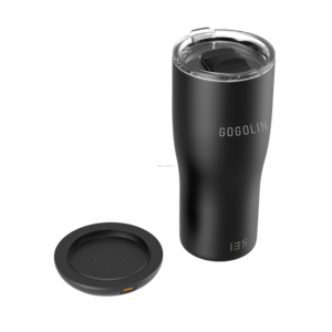 Baskı logosu toptan fabrika 550ML 19OZ pil işletilen isıtıcı kendinden ısıtma akıllı sıcaklık kontrolü kupa Tumbler - Product Image 5