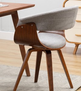 Silla de Comedor Moderna de Estilo Americano, Silla Auxiliar de Madera Contrachapada, Silla de Trabajo - Product Image 4