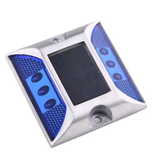 Tachuelas Reflectantes Solares para Carreteras, Material ABS IP55, Montaje en Suelo, Lámina Reflectante de Alta Intensidad, Luces de Advertencia de Tráfico Prismáticas - Product Image 2
