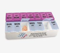 Pilulier quotidien personnalisé boîte à médicaments de 7 jours étui hebdomadaire pour tablette avec logo pour cadeau d'entreprise articles promotionnels