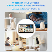 Monitor para Bebés de 2MP con Pantalla Digital de 7 Pulgadas, Resolución 1080p, Audio Bidireccional, Visión Nocturna, Vista Dual, OEM ODM, con Cámara