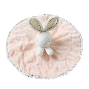 Tùy Chỉnh Bunny An Ninh Chăn Lông Cừu Cô Gái Sơ Sinh Siêu Mềm Màu Hồng Đồ Chơi Sang Trọng 23X23Cm Quà Tặng Cho Trẻ Sơ Sinh Và Trẻ Mới Biết Đi - Product Image 1
