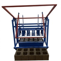 Machine manuelle de fabrication de briques en béton non motorisée, à deux phases, sans cuisson, pour blocs creux en ciment, haute efficacité