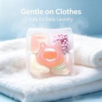 Produit d'e-commerce transfrontalier Bayexing : Capsules de lessive nettoyantes en profondeur pour machine à laver automatique, parfum naturel, conditionnement en boîte et seau, qualité usine