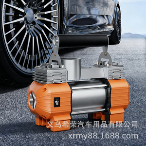 Dual Cylinder Portable Car Air <b>Pump</b> <b>12V</b> 120W High Power Fast Inflate for Cars Trucks Off Road Vehicles - Product Image 2