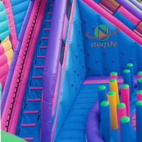 Meilleure Vente Prix Usine Populaire Château Gonflable Commercial en PVC avec Grand Toboggan et Combo Rebondisseur à Thème Dessin Animé pour Fêtes d'Enfants CE