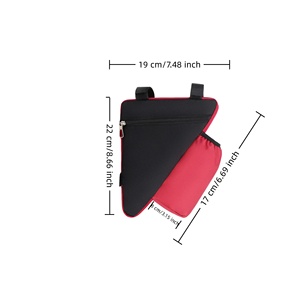 Waterproof Bike <b>Frame</b> Triangle Bag with Bottle Holder Durable Cycling Storage Pouch for Mountain Road <b>Bicycle</b> Riders - Product Image 2