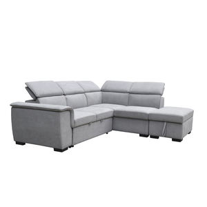 Style populaire à prix compétitif canapés et divans en cuir meubles de salon luxe canapé d'intérieur en forme de L avec repose-pieds - Product Image 3