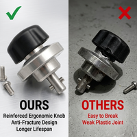 Dispositif de verrouillage rapide à quart de tour, sur mesure OEM, en acier inoxydable usiné CNC de précision, avec fixation à une touche