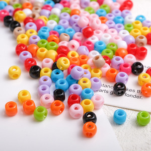 <span class=keywords><strong>Perles</strong></span> rondes en acrylique <span class=keywords><strong>de</strong></span> couleur unie 8x6mm avec trou traversant sur quatre côtés pour la fabrication <span class=keywords><strong>de</strong></span> chaînes <span class=keywords><strong>de</strong></span> téléphone tressées et <span class=keywords><strong>de</strong></span> bracelets DIY – Vente en gros - Product Image 4