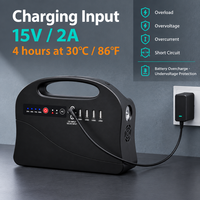 Station d'alimentation portable 146Wh 100W, alimentation 39600mAh AC DC USB, lumière LED, boussole pour le camping, les activités de plein air, les voyages et les situations d'urgence