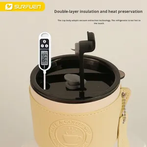 Custom Logo 350ml Double Wall Stainless Steel Thermal Coffee Cup with Sleeve <b>Hot</b> Business Gift <b>Drinking</b> Cups - Product Image 4