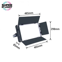 Panneau LED 200W à lumière douce CRI95 3200K~5600K bicolore sans ventilateur, lumière vidéo de studio DMX RDM pour scène, mariage, photographie