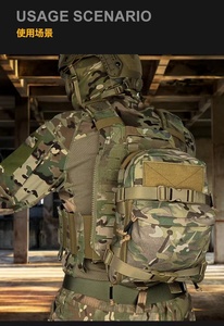 Outdoor Vest 1000D Nylon Bag Lightweight Waterproof <strong>Backpack</strong> <strong>MOLLE</strong> Accessory Bag Sports <strong>Backpack</strong> for Camping Hunting - Product Image 5
