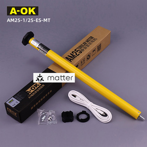 <span class=keywords><strong>Moteur</strong></span> tubulaire A-OK AM25 1/25-ES-E-MT 25mm pour système Matter, batterie lithium rechargeable pour stores et volets roulants, <span class=keywords><strong>moteur</strong></span> <span class=keywords><strong>AOK</strong></span> - Product Image 1