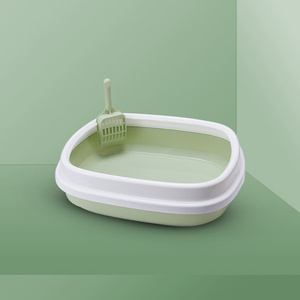 Bac à litière semi-fermé pour chat, très populaire chez Pet Shop - Grande toilette pour chat, fournitures pour animaux de compagnie - Product Image 4